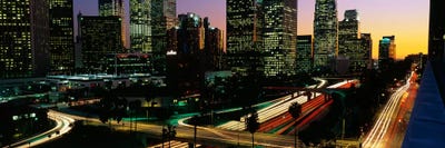 Harbor Freeway Los Angeles CA by Panoramic Images canvas print