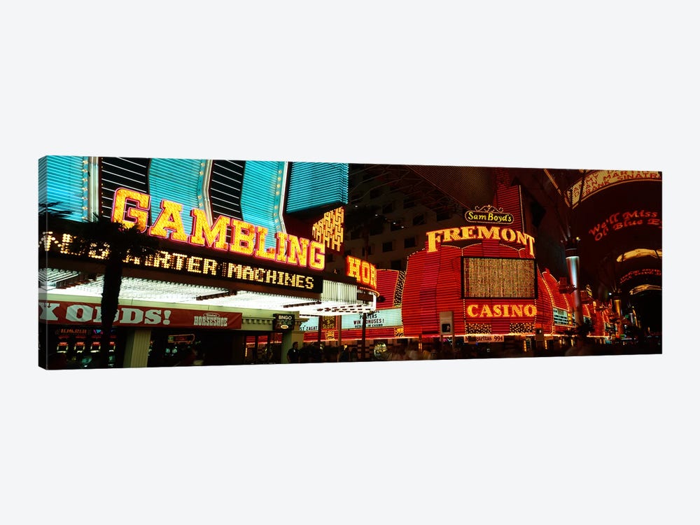 Fremont Street Experience Las Vegas NV by Panoramic Images 1-piece Art Print