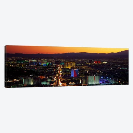 Hotels Las Vegas NV Canvas Print #PIM3246} by Panoramic Images Canvas Print