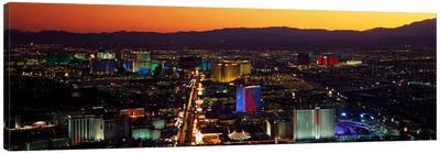 Hotels Las Vegas NV Canvas Art Print - Gambling Art