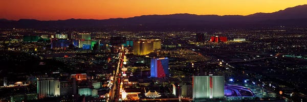 City Sunrises & Sunsets: Hotels Las Vegas NV by Panoramic Images