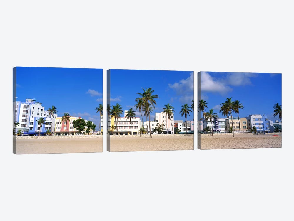 Miami Beach FL by Panoramic Images 3-piece Canvas Wall Art