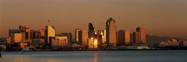 San Diego: San Diego Skyline at Sunset by Panoramic Images