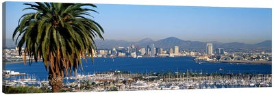 San Diego CA Canvas Art Print - Panoramic Cityscapes