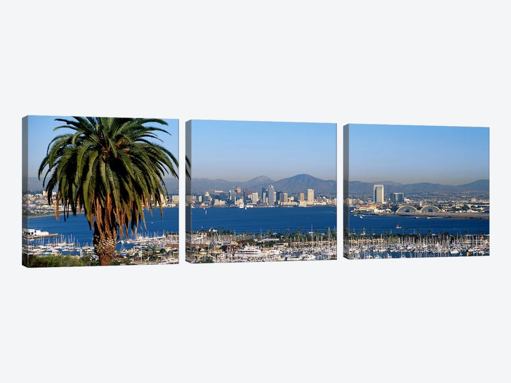 San Diego CA by Panoramic Images 3-piece Canvas Wall Art