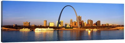 St. Louis Skyline Canvas Art Print - The Gateway Arch