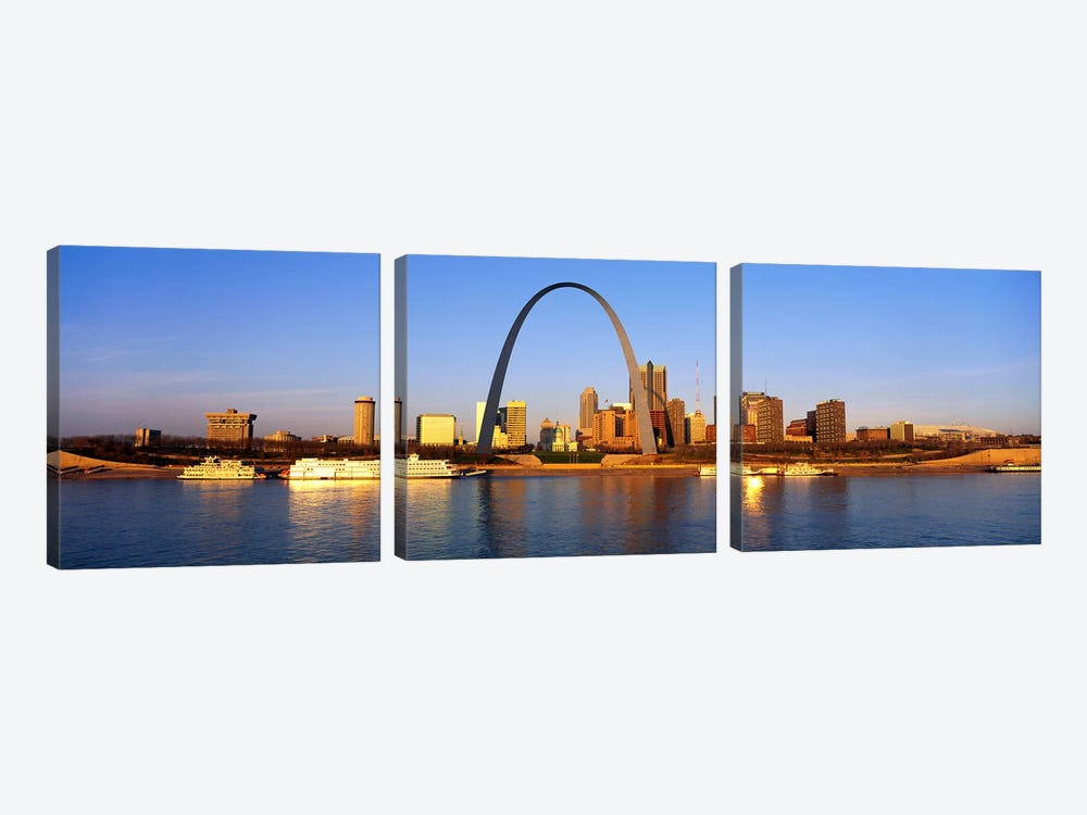 St. Louis Skyline by Panoramic Images 3-piece Canvas Artwork