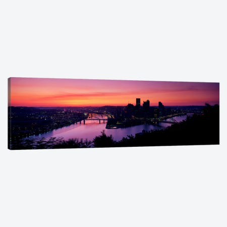 Pittsburgh PA Canvas Print #PIM3258} by Panoramic Images Art Print