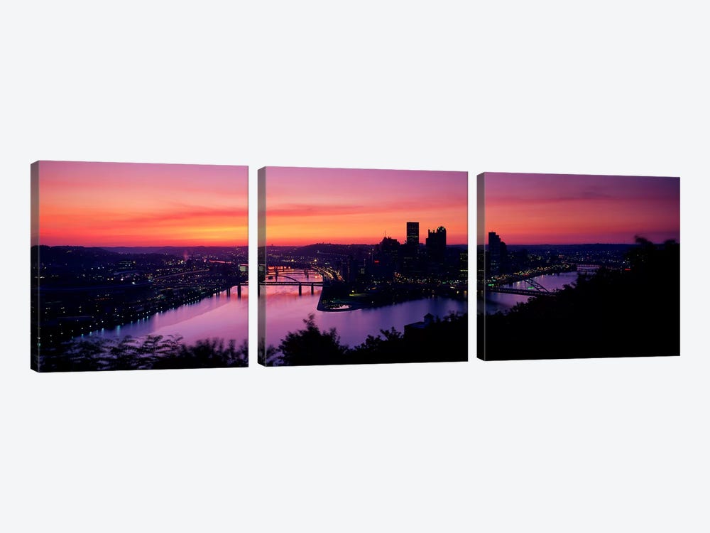 Pittsburgh PA by Panoramic Images 3-piece Canvas Artwork
