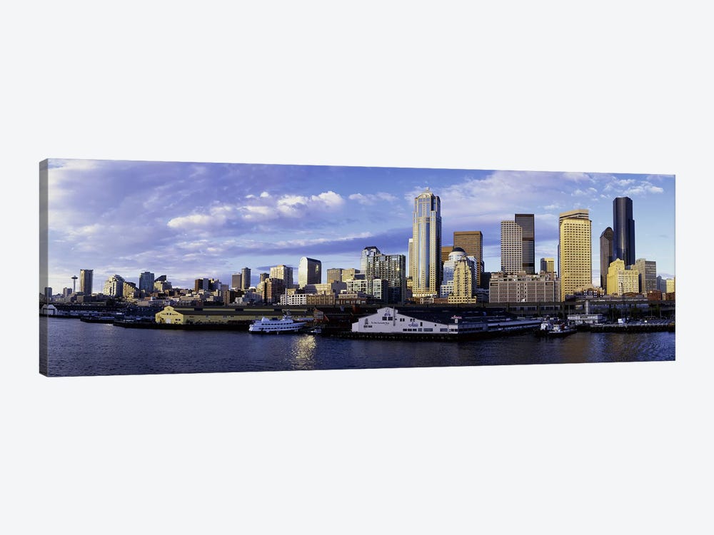 City at the waterfront, Seattle, Washington State, USA by Panoramic Images 1-piece Canvas Print