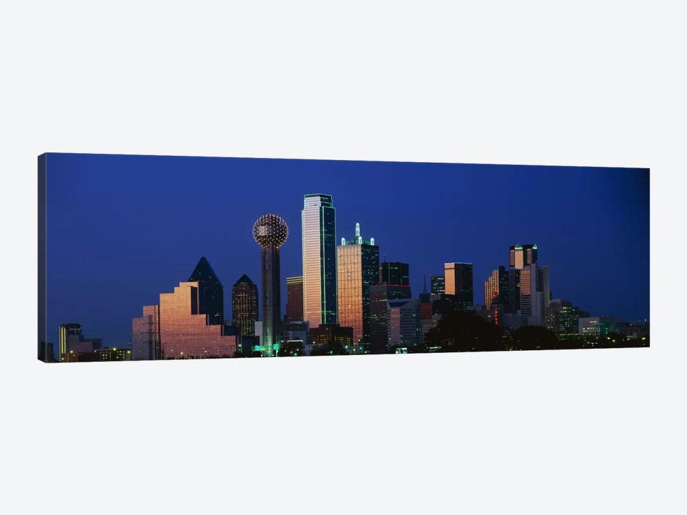 NightCityscape, Dallas, Texas, USA by Panoramic Images 1-piece Art Print