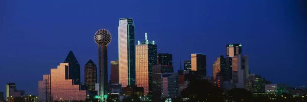 NightCityscape, Dallas, Texas, USA