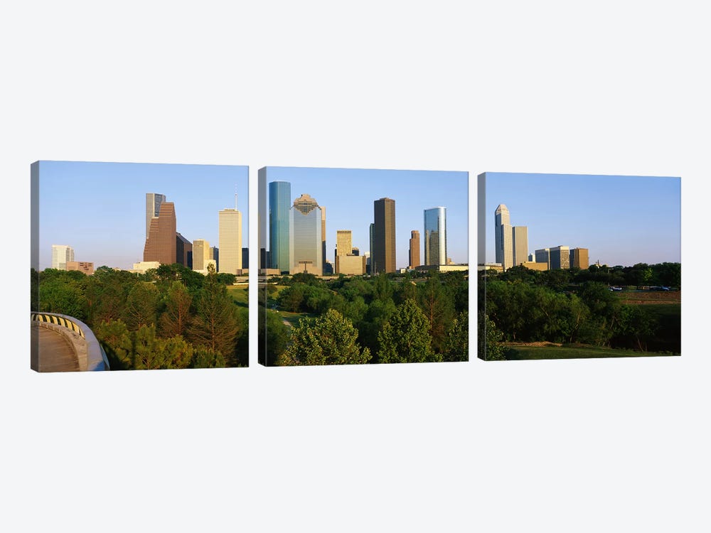 Downtown Houston by Panoramic Images 3-piece Canvas Wall Art