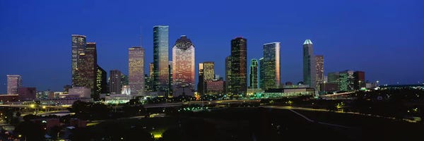 Blue: Houston TX by Panoramic Images