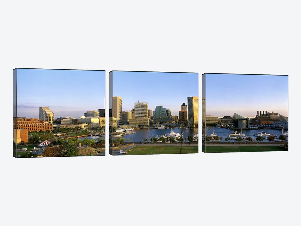 Baltimore MD by Panoramic Images 3-piece Canvas Wall Art
