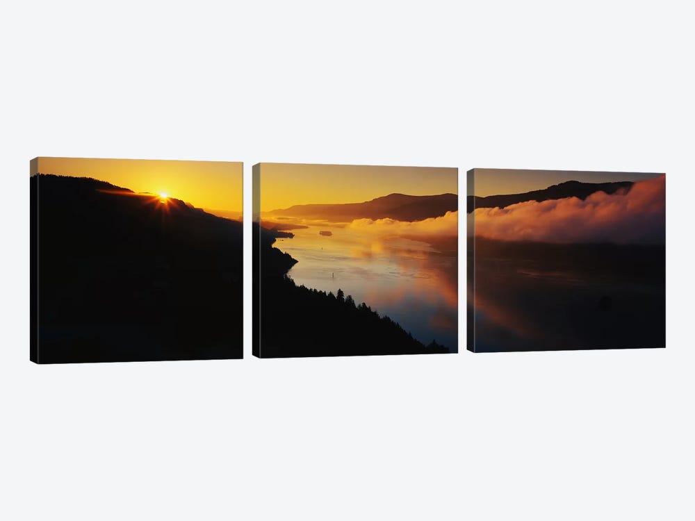 Columbia River Gorge OR by Panoramic Images 3-piece Canvas Artwork