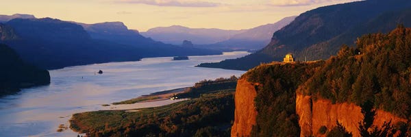 Rain: Columbia River OR by Panoramic Images