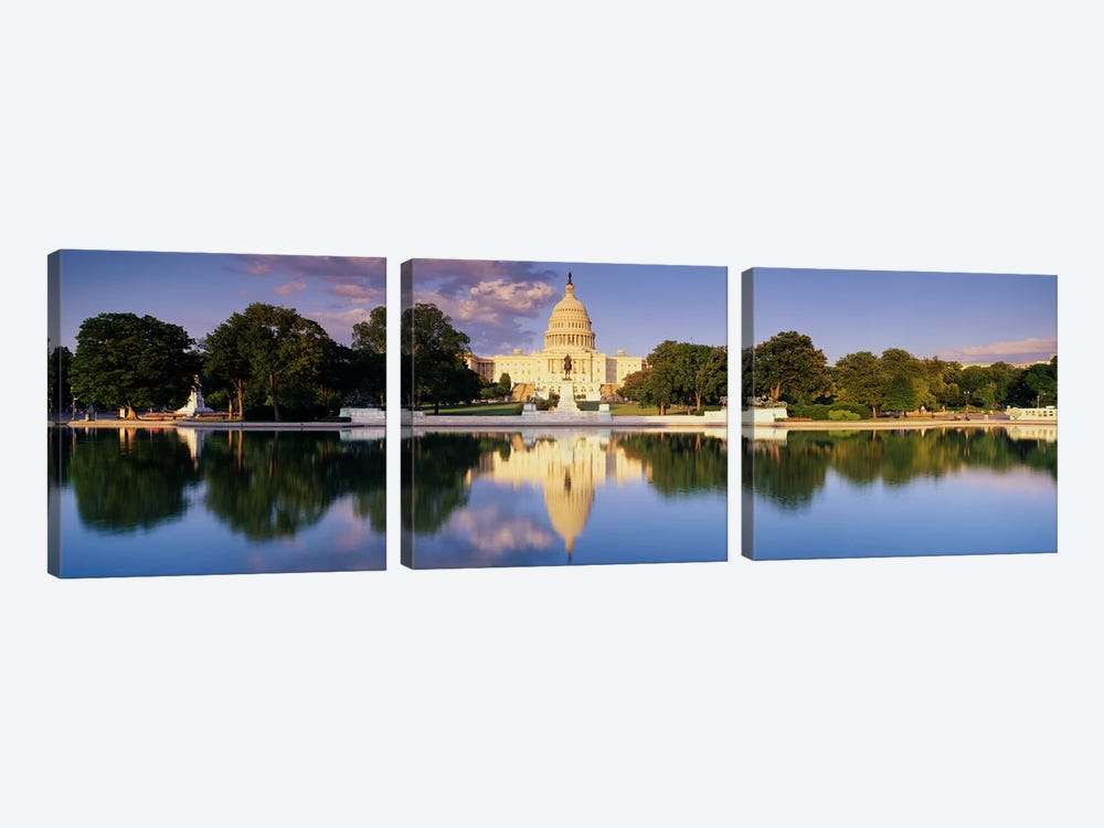 US Capitol Washington DC by Panoramic Images 3-piece Canvas Art Print