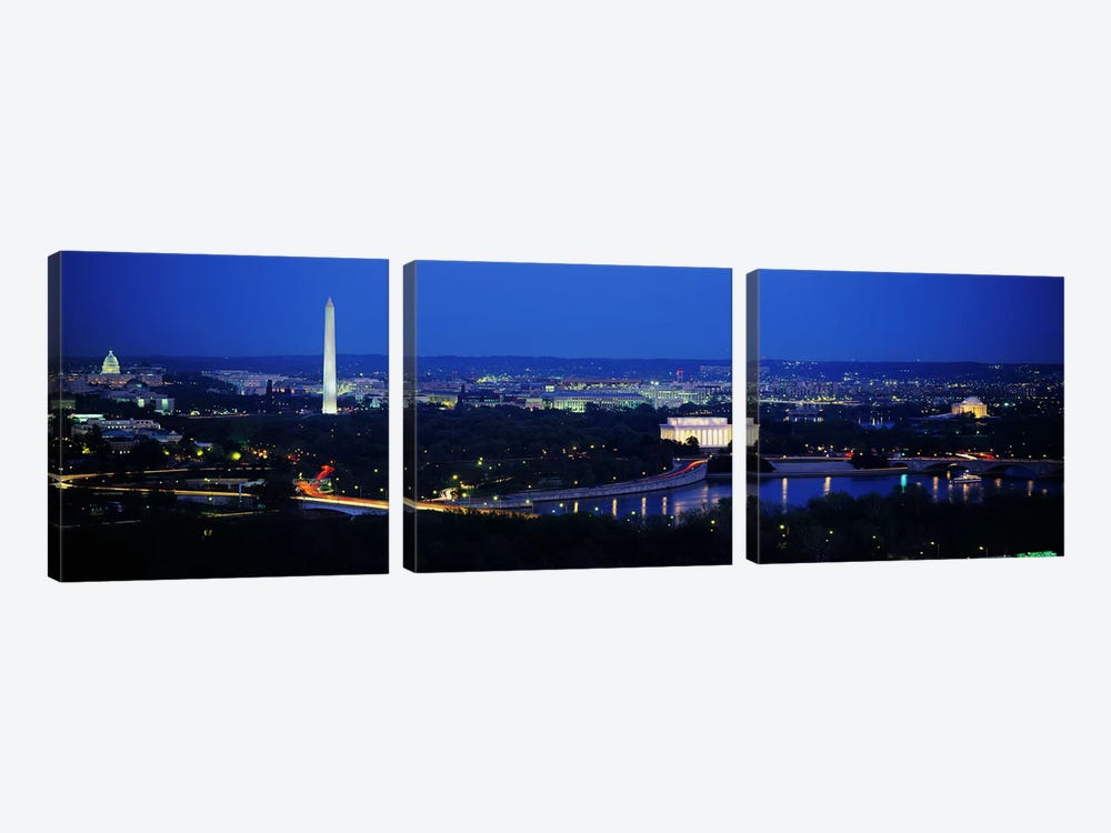High angle view of a cityWashington DC, USA by Panoramic Images 3-piece Canvas Artwork