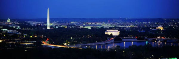Panoramic Images: High angle view of a cityWashington DC, USA by Panoramic Images