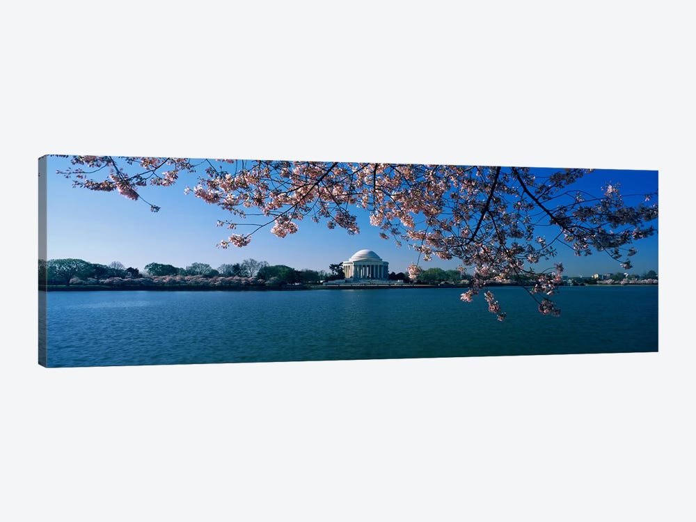 Monument at the waterfront, Jefferson Memorial, Potomac River, Washington DC, USA by Panoramic Images 1-piece Canvas Art Print