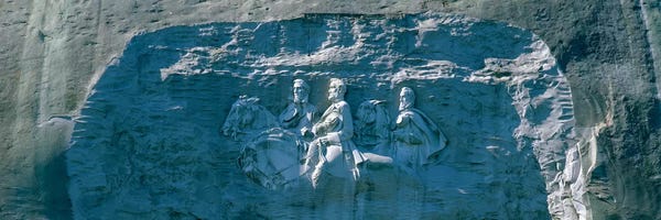 Rocks: Stone Mountain Confederate Memorial Atlanta GA by Panoramic Images