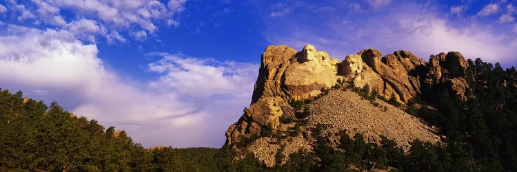 Low-Angle View Of Mount Rushmore National Memorial, Black Hills, South Dakota, USA