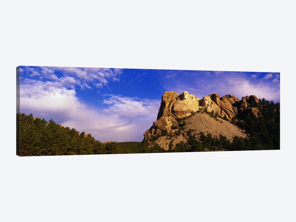 Low-Angle View Of Mount Rushmore National Memorial, Black Hills, South Dakota, USA by Panoramic Images 1-piece Canvas Wall Art