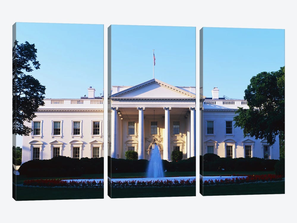 White House Washington DC by Panoramic Images 3-piece Art Print
