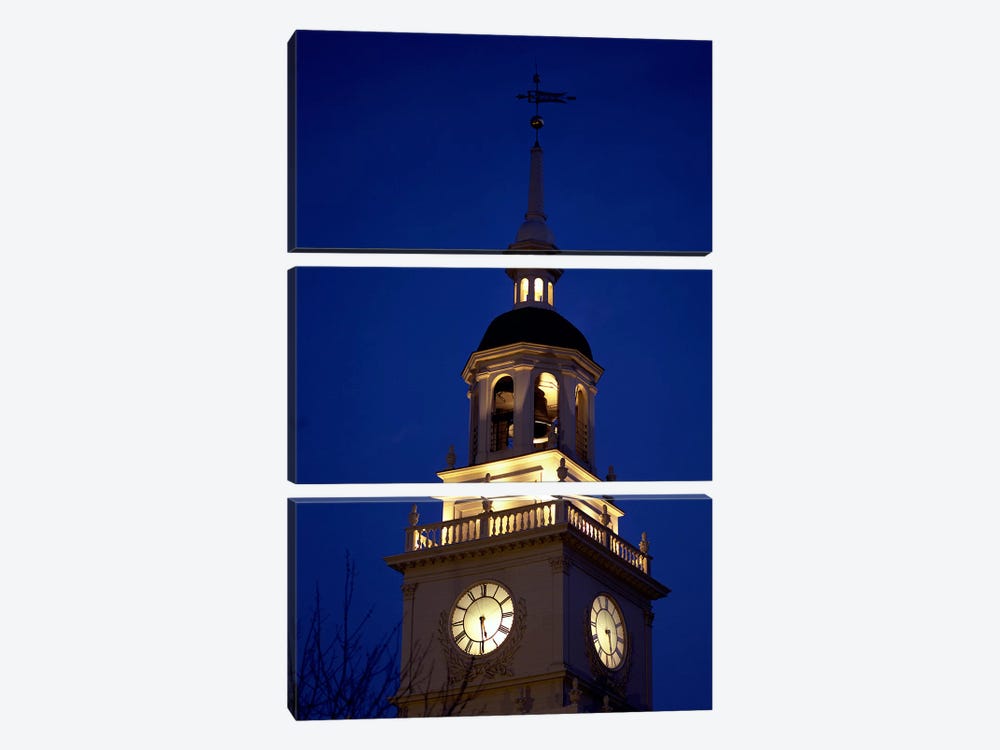 Independence Hall Tower, Philadelphia PA by Panoramic Images 3-piece Canvas Print