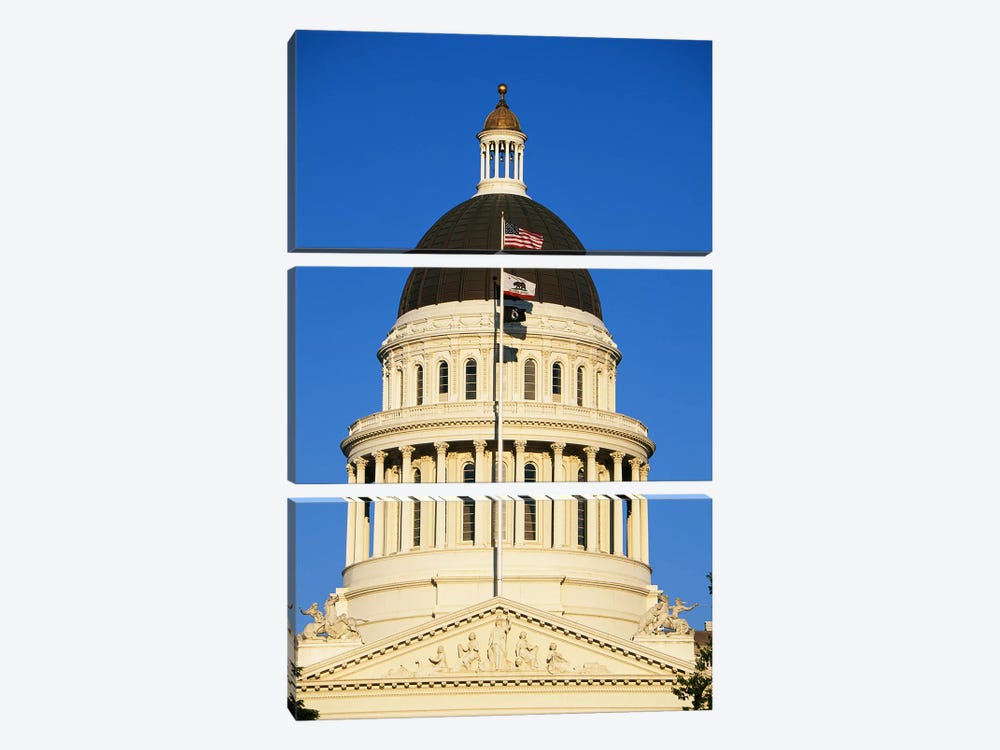 California State Capitol Building Sacramento CA by Panoramic Images 3-piece Canvas Art