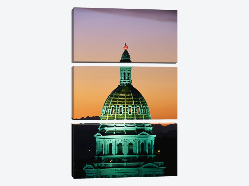 Colorado State Capitol Building Denver CO by Panoramic Images 3-piece Canvas Artwork