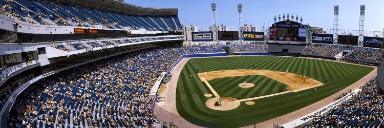 High angle view of a baseball stadium, U.S. Cellular Field, Chicago, Cook County, Illinois, USA