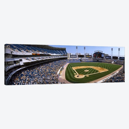 High angle view of a baseball stadium, U.S. Cellular Field, Chicago, Cook County, Illinois, USA Canvas Print #PIM3294} by Panoramic Images Canvas Wall Art