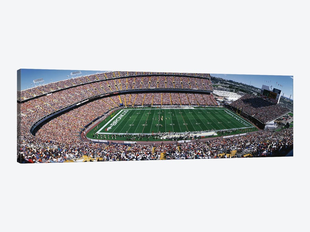 Sold Out Crowd at Mile High Stadium by Panoramic Images 1-piece Canvas Art