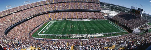 Panoramic Images: Sold Out Crowd at Mile High Stadium by Panoramic Images