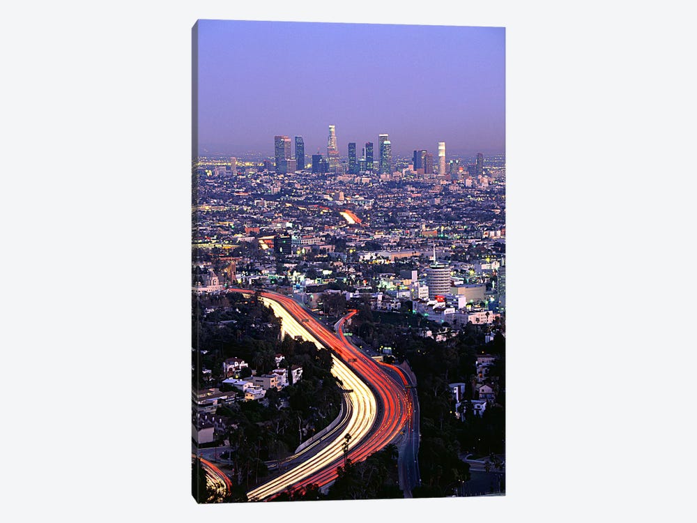 Hollywood Freeway Los Angeles CA by Panoramic Images 1-piece Canvas Art Print