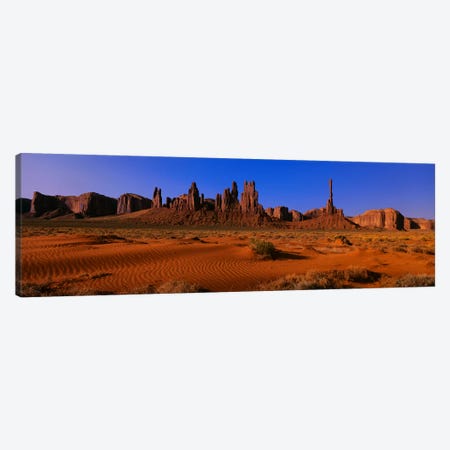 Totem Pole & Yel-Bichel, Monument Valley National Park, Arizona, USA Canvas Print #PIM3307} by Panoramic Images Canvas Art