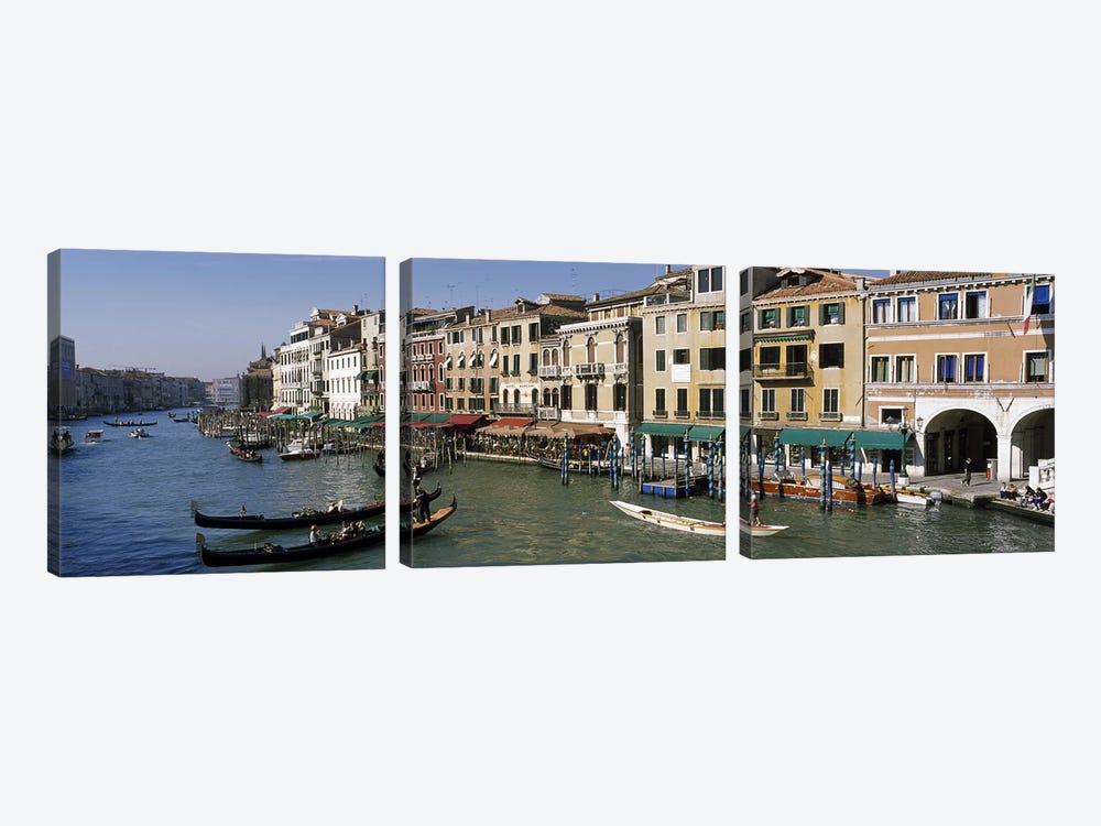 Grand Canal Venice Italy by Panoramic Images 3-piece Canvas Artwork