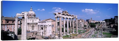 Roman Forum (Forum Romanum), Rome, Lazio Region, Italy Canvas Art Print - Ancient Ruins Art