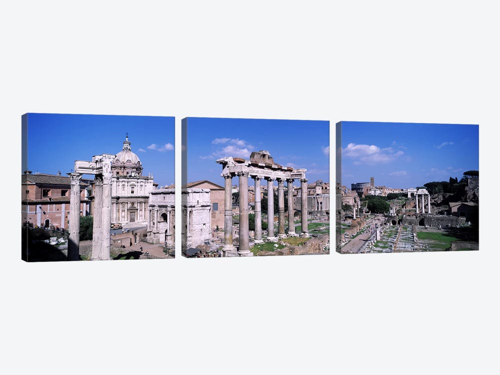 Roman Forum (Forum Romanum), Rome, Lazio Region, Italy by Panoramic Images 3-piece Art Print