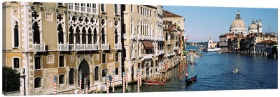 Historic Architecture Along The Grand Canal, Venice, Italy Canvas Art Print - Veneto Art