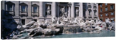 Trevi Fountain, Rome, Lazio, Italy Canvas Art Print - Fountain Art