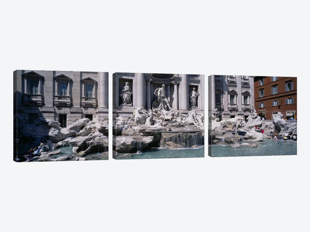 Trevi Fountain, Rome, Lazio, Italy by Panoramic Images 3-piece Art Print