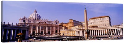 Vatican, St Peters Square, Rome, Italy Canvas Art Print - Rome Art
