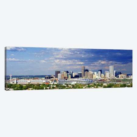 USA, Colorado, Denver, Invesco Stadium, High angle view of the city Canvas Print #PIM3324} by Panoramic Images Canvas Art