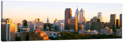 Philadelphia, Pennsylvania, USA #4 Canvas Art Print - City Sunrise & Sunset Art