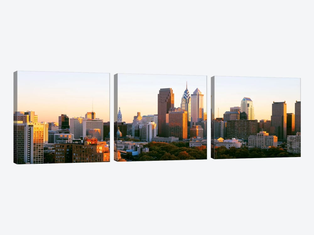 Philadelphia, Pennsylvania, USA #4 by Panoramic Images 3-piece Canvas Art Print