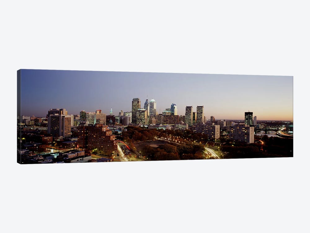 High angle view of a city, Philadelphia, Pennsylvania, USA by Panoramic Images 1-piece Canvas Wall Art