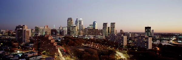 Pennsylvania: High angle view of a city, Philadelphia, Pennsylvania, USA by Panoramic Images